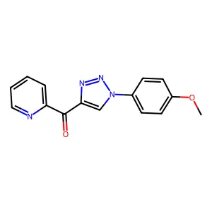 [1-(4-methoxyphenyl)-1H-1,2,3-triazol-4-yl](2-pyridinyl)methanone structure