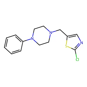 1-((2-Chloro-5-thiazolyl)methyl)-4-phenylpiperazine structure