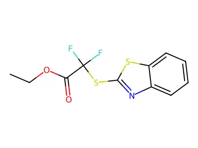 Ethyl 2-(1,3-benzothiazol-2-ylsulfanyl)-2,2-difluoroacetate structure