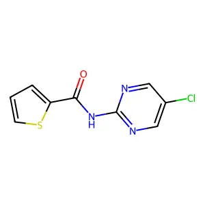 N-(5-chloro-2-pyrimidinyl)-2-thiophenecarboxamide structure
