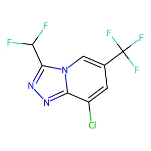 8-Chloro-3-(difluoromethyl)-6-(trifluoromethyl)[1,2,4]triazolo[4,3-a]pyridine structure