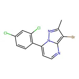3-Bromo-7-(2,4-dichlorophenyl)-2-methylpyrazolo[1,5-a]pyrimidine structure