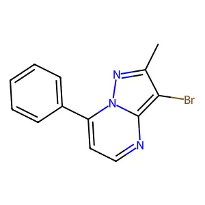 3-Bromo-2-methyl-7-phenylpyrazolo[1,5-a]pyrimidine structure