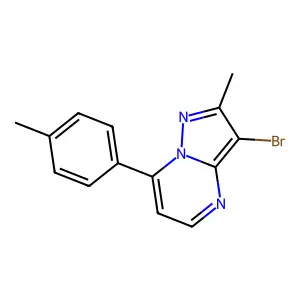 3-Bromo-2-methyl-7-(4-methylphenyl)pyrazolo[1,5-a]pyrimidine structure