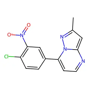 7-(4-Chloro-3-nitrophenyl)-2-methylpyrazolo[1,5-a]pyrimidine structure