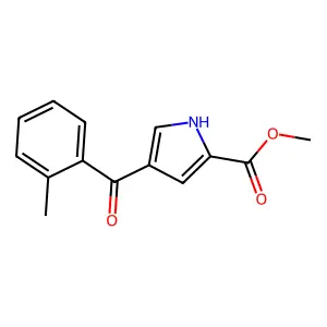 methyl 4-(2-methylbenzoyl)-1H-pyrrole-2-carboxylate structure