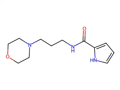 N-(3-morpholinopropyl)-1H-pyrrole-2-carboxamide structure