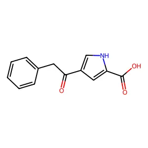 4-(2-phenylacetyl)-1H-pyrrole-2-carboxylic acid structure