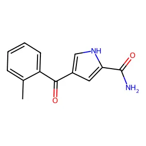 4-(2-methylbenzoyl)-1H-pyrrole-2-carboxamide structure