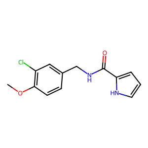 N-(3-chloro-4-methoxybenzyl)-1H-pyrrole-2-carboxamide structure