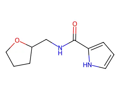 N-(tetrahydro-2-furanylmethyl)-1H-pyrrole-2-carboxamide structure