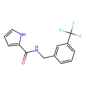 N-[3-(trifluoromethyl)benzyl]-1H-pyrrole-2-carboxamide structure