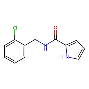 N-[(2-chlorophenyl)methyl]-1H-pyrrole-2-carboxamide structure