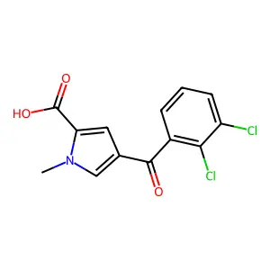4-(2,3-dichlorobenzoyl)-1-methyl-1H-pyrrole-2-carboxylic acid structure