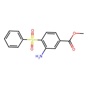 Methyl 3-amino-4-(benzenesulfonyl)benzoate structure