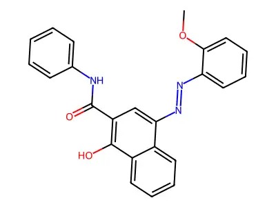 1-Hydroxy-4-((2-methoxyphenyl)diazenyl)-N-phenyl-2-naphthamide structure
