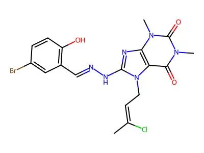 CAS 478253-51-9 - C18H18BrClN6O3 structure