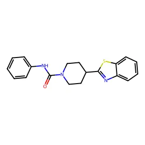 4-(1,3-benzothiazol-2-yl)-N-phenylpiperidine-1-carboxamide structure