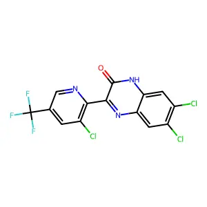 6,7-Dichloro-3-[3-chloro-5-(trifluoromethyl)-2-pyridinyl]-2-quinoxalinol structure