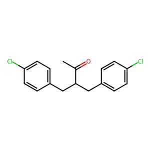 4-(4-Chlorophenyl)-3-[(4-chlorophenyl)methyl]butan-2-one structure