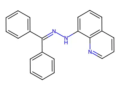 diphenylmethanone N-(8-quinolinyl)hydrazone structure