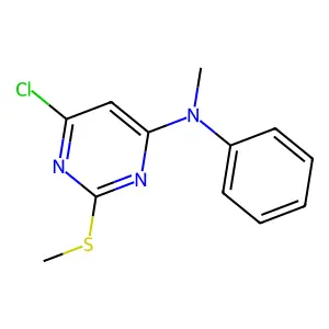 6-chloro-N-methyl-2-(methylsulfanyl)-N-phenyl-4-pyrimidinamine structure