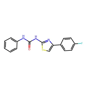 N-[4-(4-fluorophenyl)-1,3-thiazol-2-yl]-N'-phenylurea structure