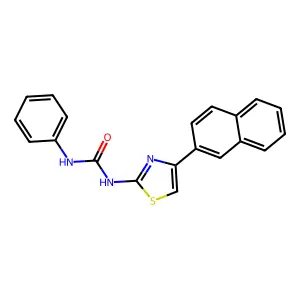 N-[4-(2-naphthyl)-1,3-thiazol-2-yl]-N'-phenylurea structure