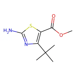 Methyl 2-amino-4-(tert-butyl)thiazole-5-carboxylate structure