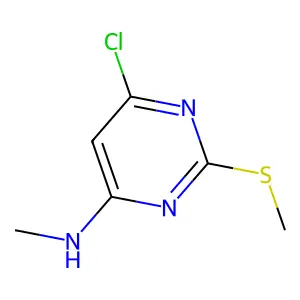 6-chloro-N-methyl-2-(methylsulfanyl)-4-pyrimidinamine structure
