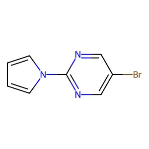 5-Bromo-2-(1H-pyrrol-1-yl)pyrimidine structure