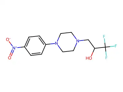 1,1,1-Trifluoro-3-[4-(4-nitrophenyl)piperazin-1-yl]propan-2-ol structure