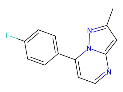 7-(4-Fluorophenyl)-2-methylpyrazolo[1,5-a]pyrimidine structure