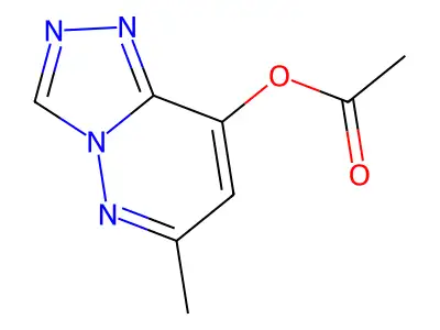 6-Methyl[1,2,4]triazolo[4,3-b]pyridazin-8-yl acetate structure