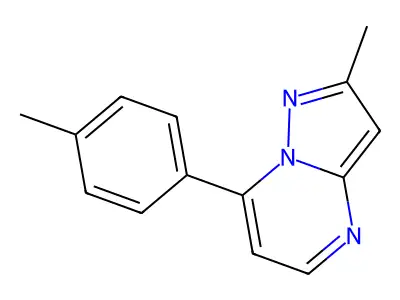 2-Methyl-7-(4-methylphenyl)pyrazolo[1,5-a]pyrimidine structure