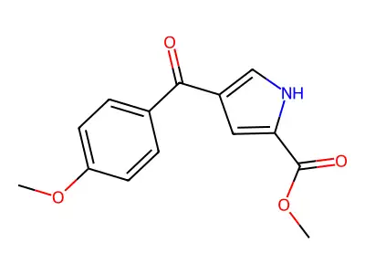 Methyl 4-(4-methoxybenzoyl)-1H-pyrrole-2-carboxylate structure