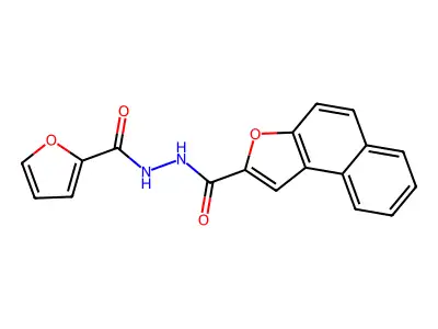 N'-(2-furylcarbonyl)naphtho[2,1-b]furan-2-carbohydrazide structure