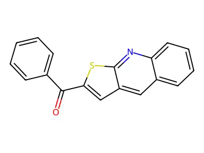 Phenyl(thieno[2,3-b]quinolin-2-yl)methanone structure