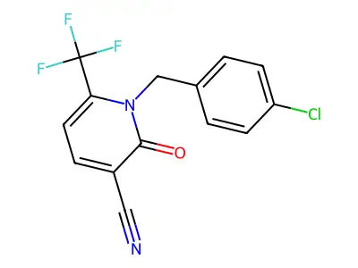 1-(4-Chlorobenzyl)-2-oxo-6-(trifluoromethyl)-1,2-dihydro-3-pyridinecarbonitrile structure