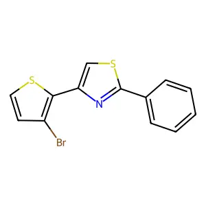 4-(3-Bromothiophen-2-yl)-2-phenyl-1,3-thiazole structure