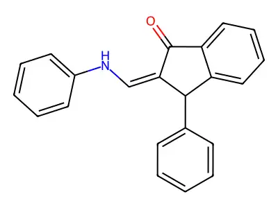 2-(Anilinomethylene)-3-phenyl-1-indanone structure