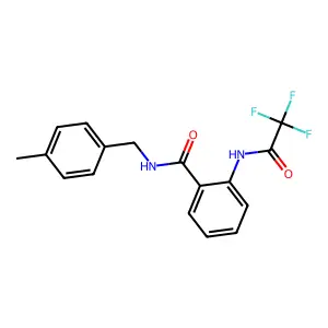 N-(4-Methylbenzyl)-2-((2,2,2-trifluoroacetyl)amino)benzenecarboxamide structure