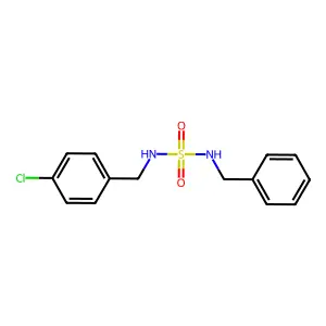 N-benzyl-N'-(4-chlorobenzyl)sulfamide structure