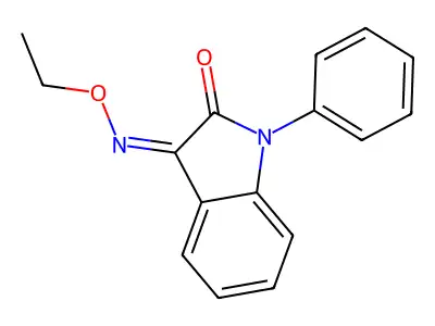 3-Ethoxyimino-1-phenylindol-2-one structure
