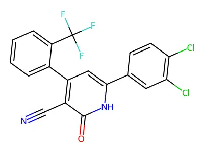 6-(3,4-Dichlorophenyl)-2-hydroxy-4-[2-(trifluoromethyl)phenyl]nicotinonitrile structure