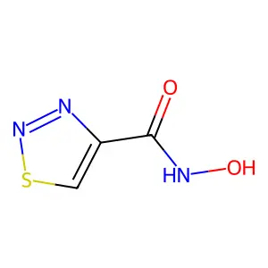 N-hydroxy-1,2,3-thiadiazole-4-carboxamide structure