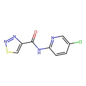 N-(5-chloro-2-pyridinyl)-1,2,3-thiadiazole-4-carboxamide structure