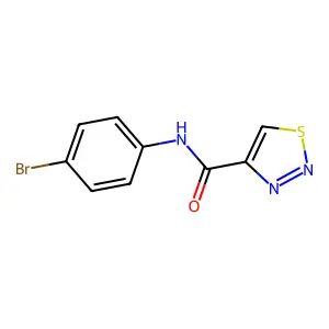 N-(4-bromophenyl)-1,2,3-thiadiazole-4-carboxamide structure
