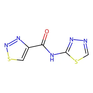 N-(1,3,4-thiadiazol-2-yl)-1,2,3-thiadiazole-4-carboxamide structure