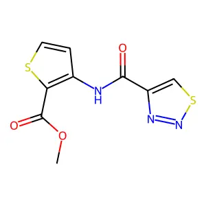 Methyl 3-[(1,2,3-thiadiazol-4-ylcarbonyl)amino]-2-thiophenecarboxylate structure